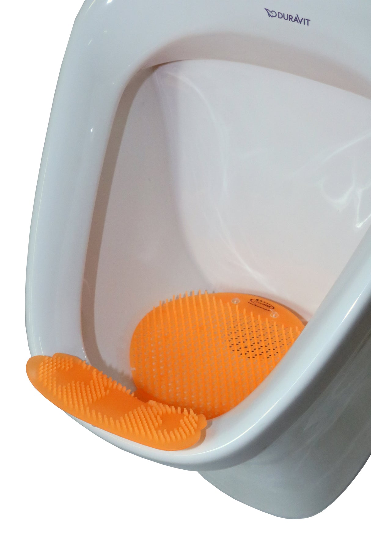Drip-Catching Urinal Screen - ORANGE 1 Pack (No Clip) WORLD FIRST