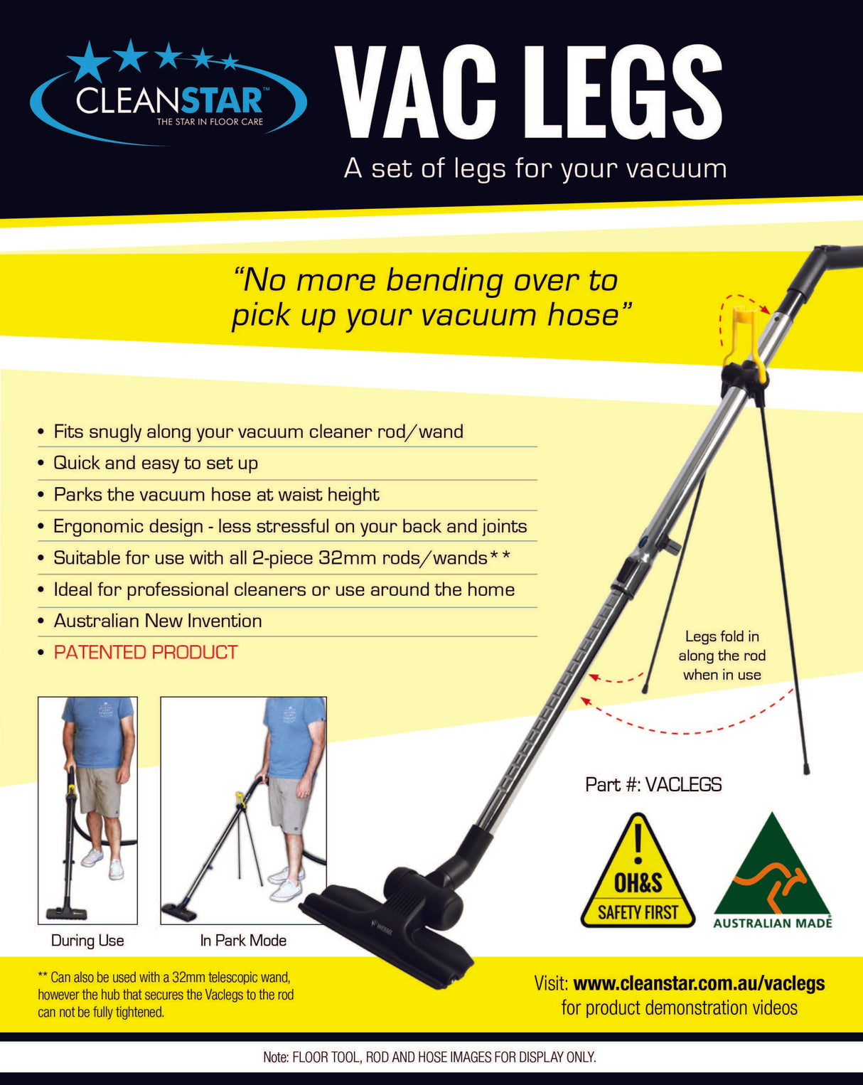 Vaclegs Stand (Australian Invention)