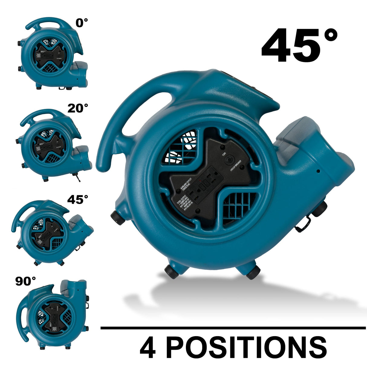 XPOWER X-600AC Professional Air Mover 3/4HP