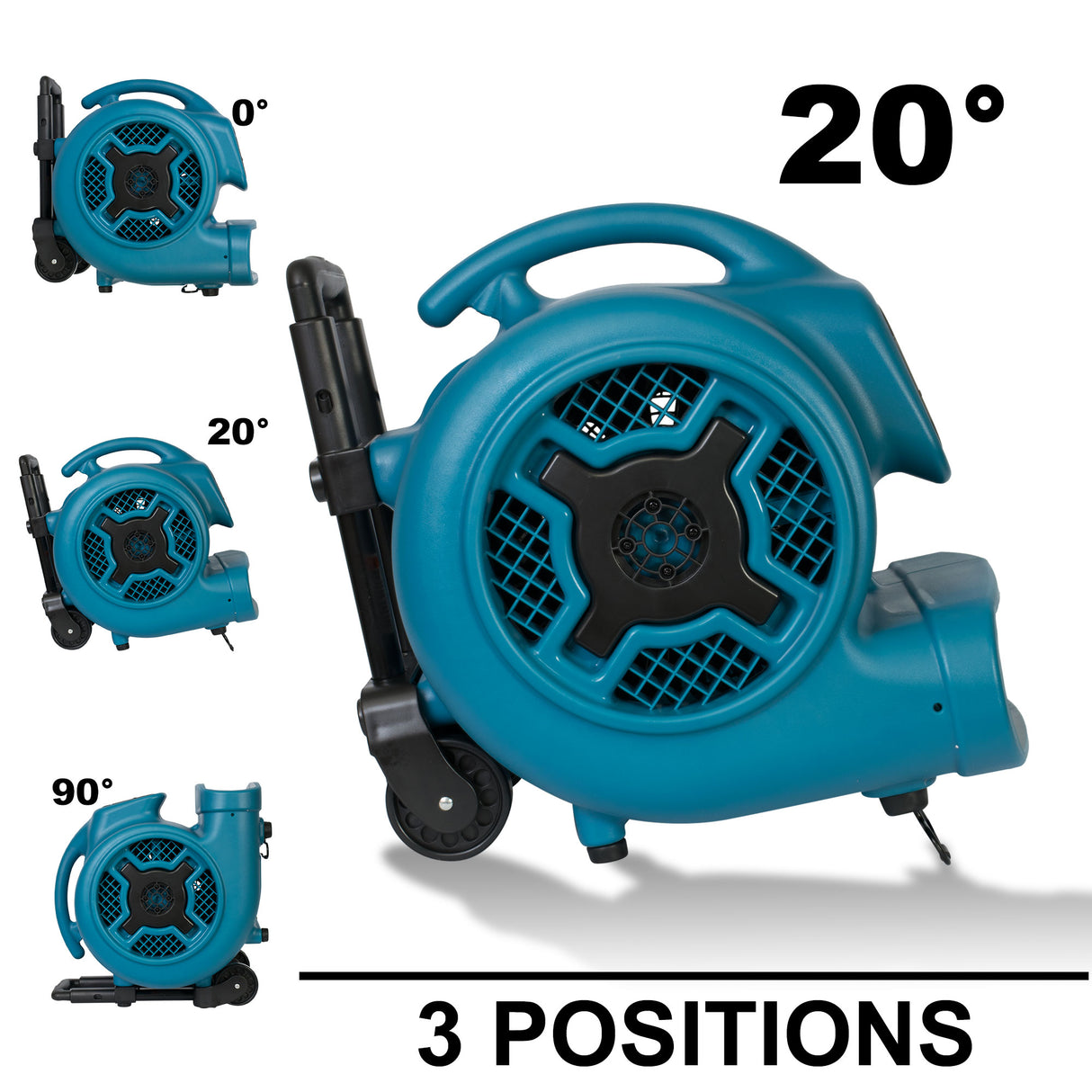 XPOWER X-800HC Multipurpose Air Mover (with Wheels & Luggage Handle) 1 HP