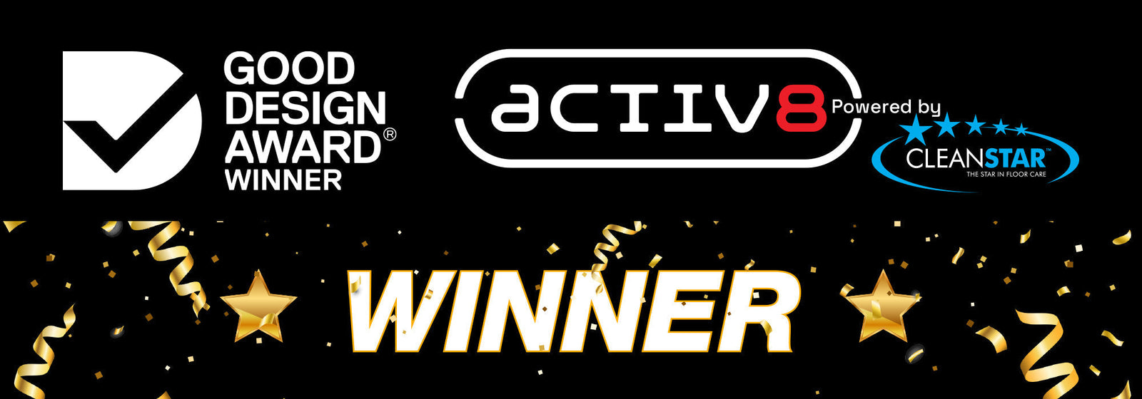 ACTIV8 Award-Winning Battery-Powered Vacuum & Cordless Sweeper by Cleanstar