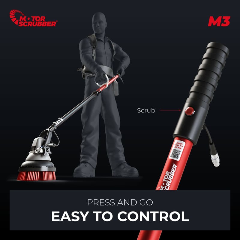 Motorscrubber M3L - StarterKit with Long Handle