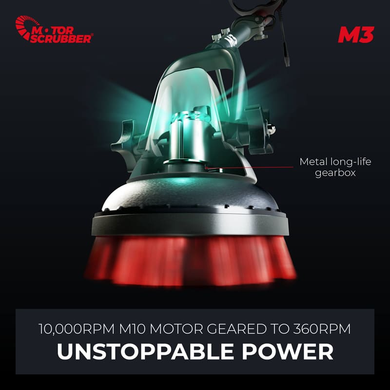 Motorscrubber M3M - Starter Kit with Medium Handle