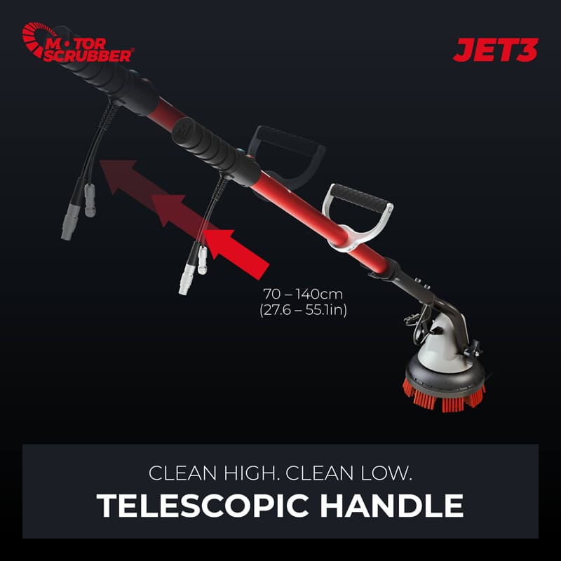 MotorScrubber JET3 Starter Kit with Spray Jet - Floor Scrubber