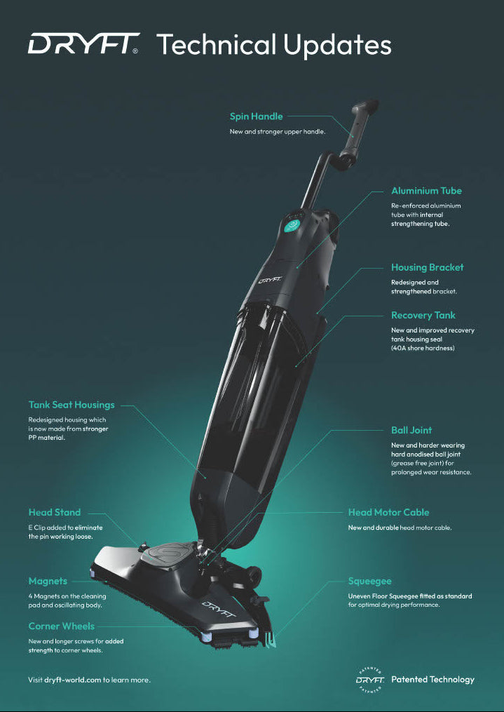 DRYFT S-Motion Scrubber Dryer "WORLD FIRST" INNOVATION. Made in UK
