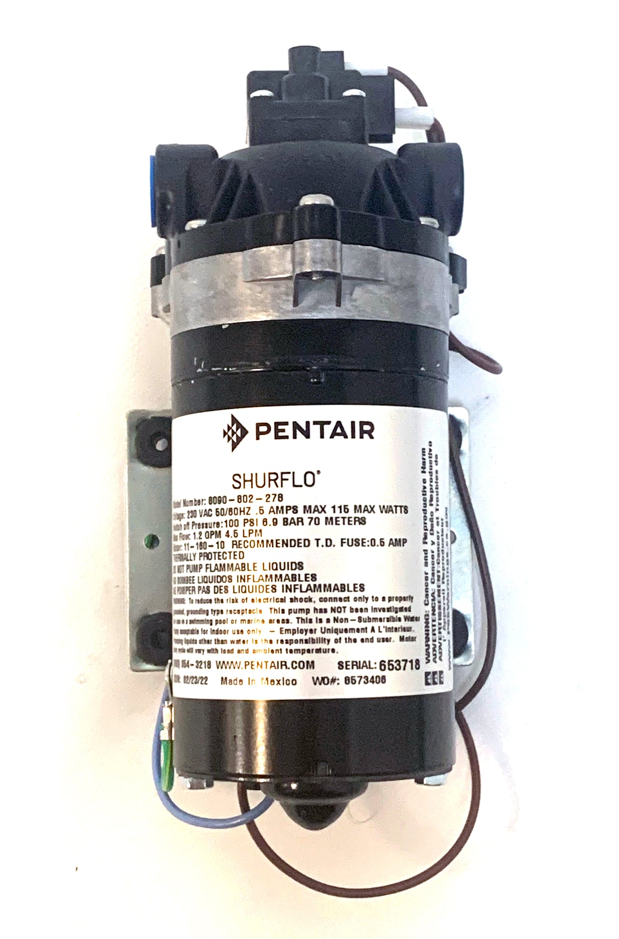 Shurflo Pump 100PSI