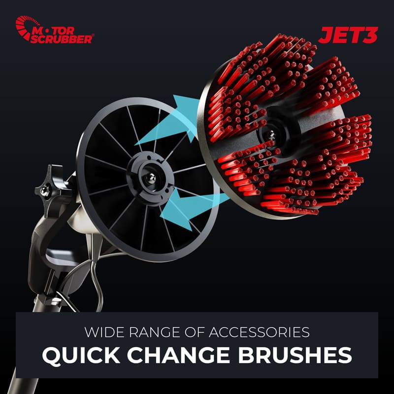 MotorScrubber JET3 Starter Kit with Spray Jet - Floor Scrubber