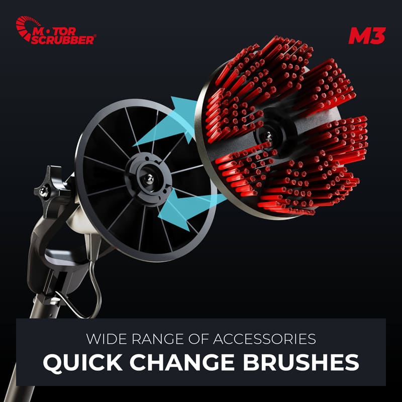 Motorscrubber M3M - Starter Kit with Medium Handle
