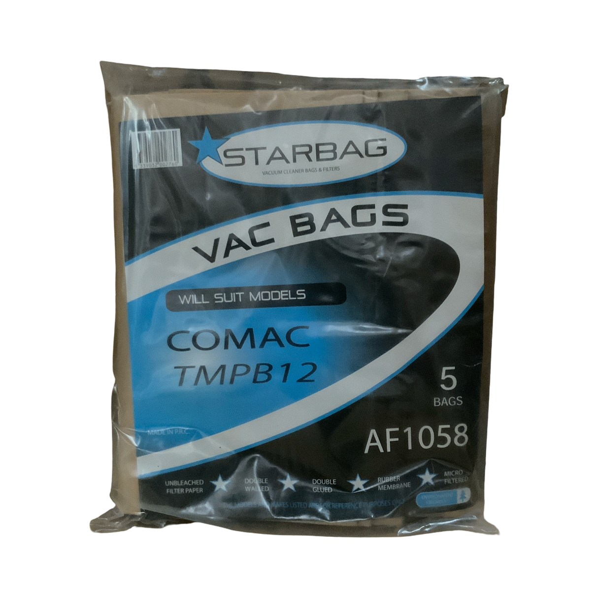 VAC BAG - COMAC TMPB12 (5PK PAPER) #AF1058