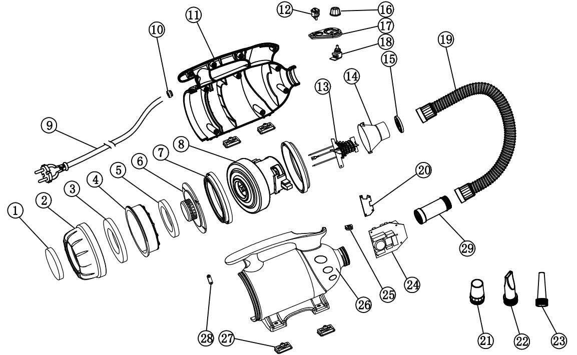 XPOWER B-24 Variable Speed Pet Dryer