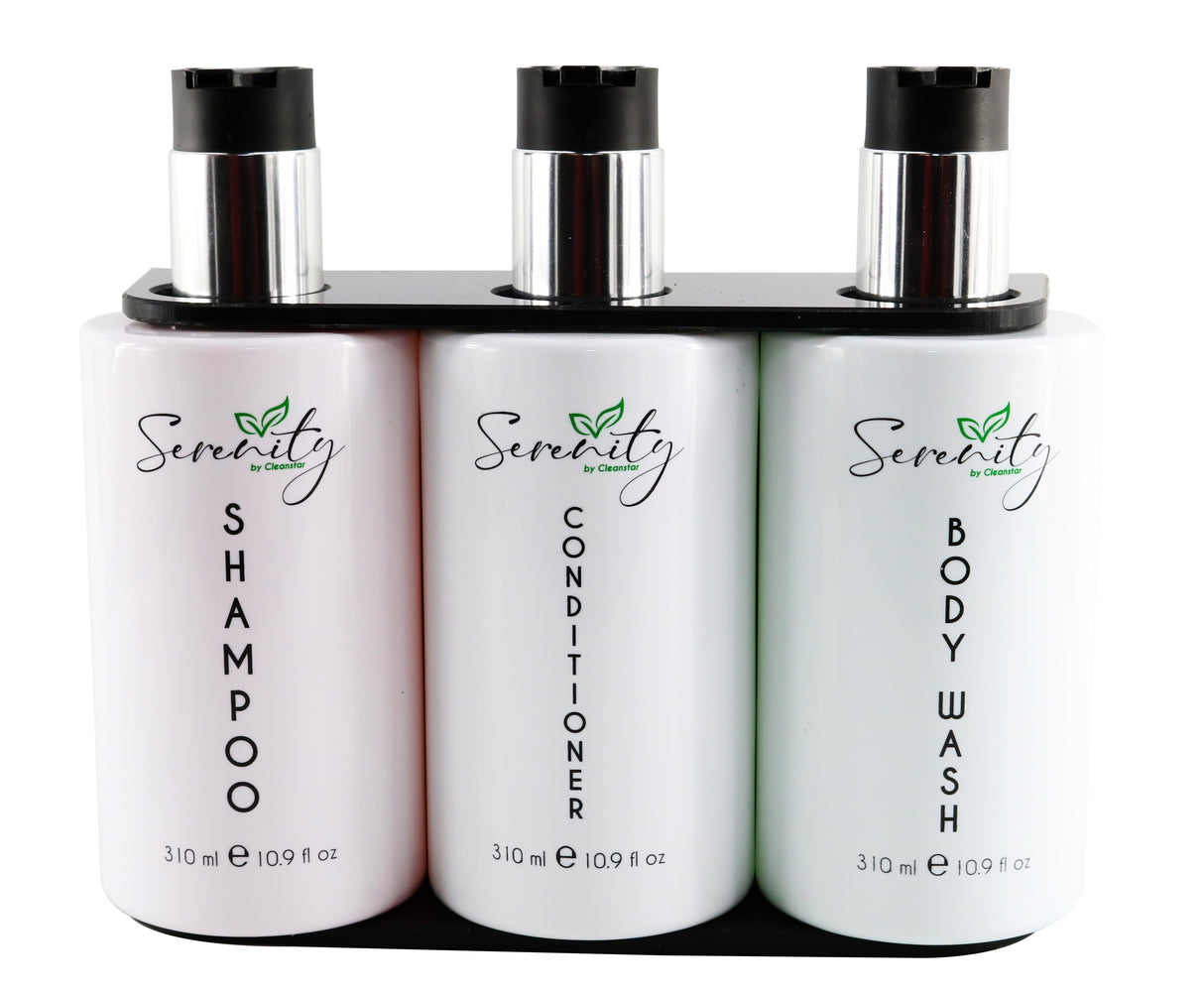 Shampoo Pump Bottle 310ml - 50 pack (Serenity Collection) 
Hotel Amenities Range
