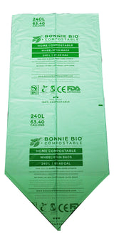 240L Compostable Garbage & Wheelie Bin Bags - BONNIE BIO 
9 ROLLS (10 BAGS PER ROLL)