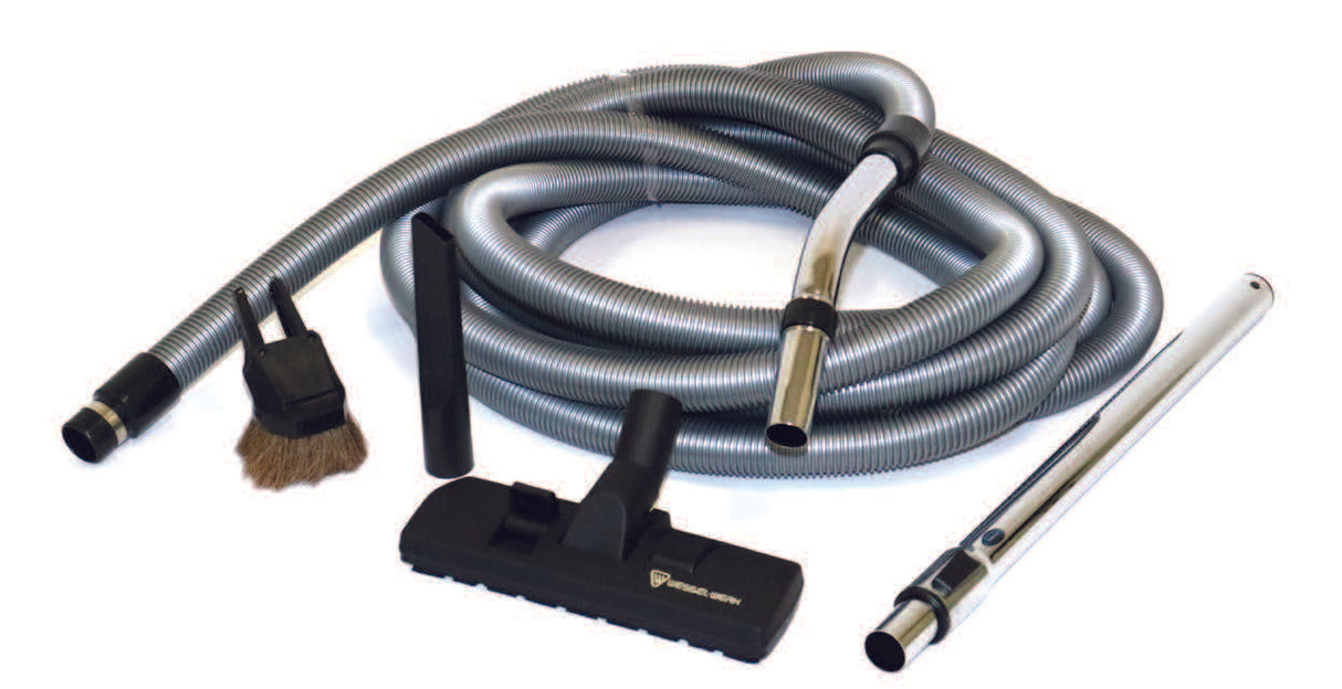 11m Ducted Complete Vacuum Hose & Accessory Kit  (32mm) - Silver