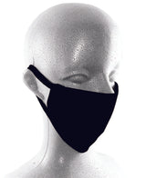 Black Cloth Face Mask With Ear Loops