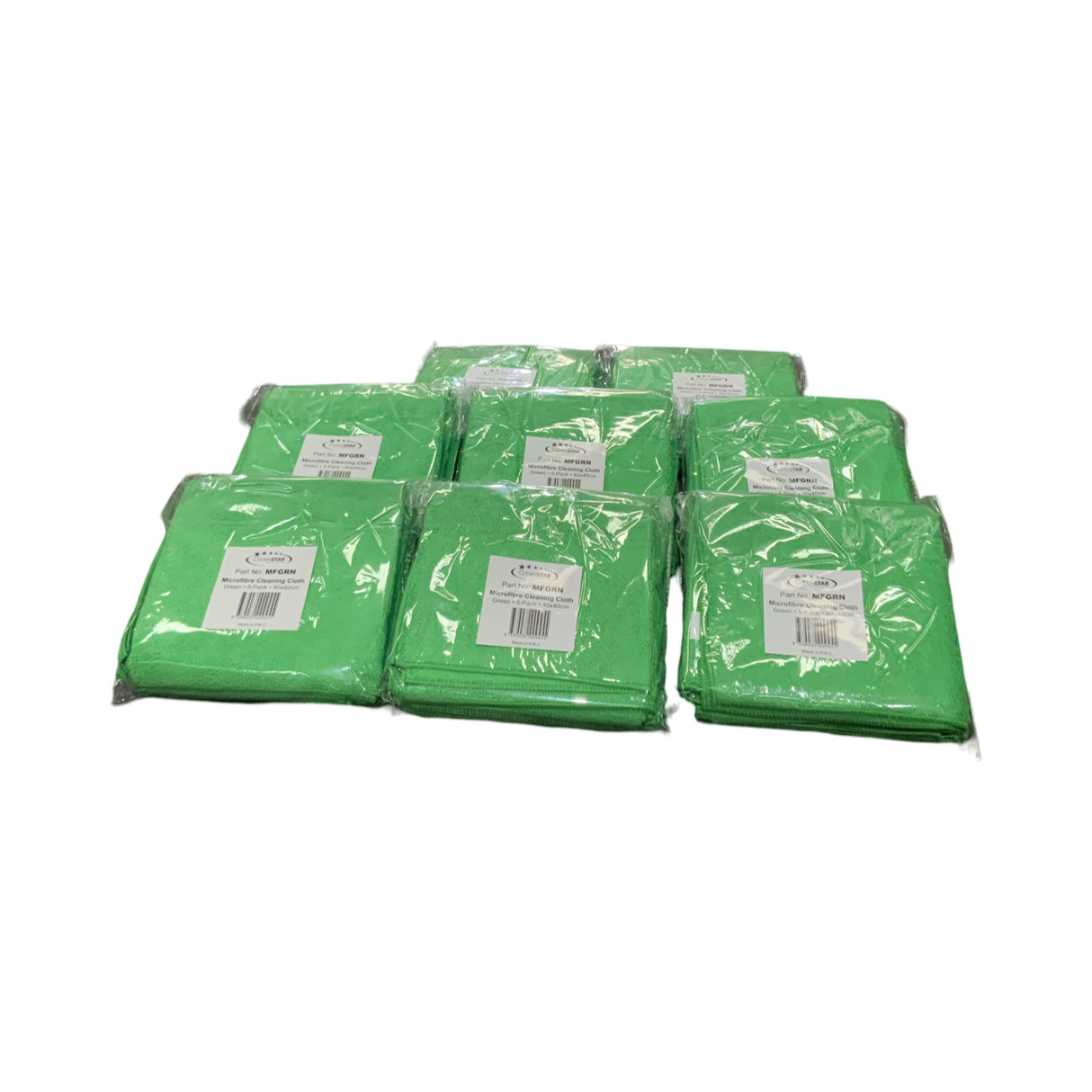 Micro Fibre Cloth - 40pk Green