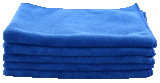 Microfibre Cloth -5pk- BLUE with Scourer (40 x 40cm)