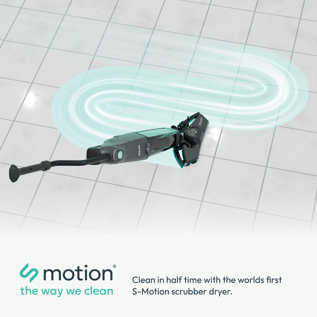 DRYFT S-Motion Scrubber Dryer "WORLD FIRST" INNOVATION. Made in UK