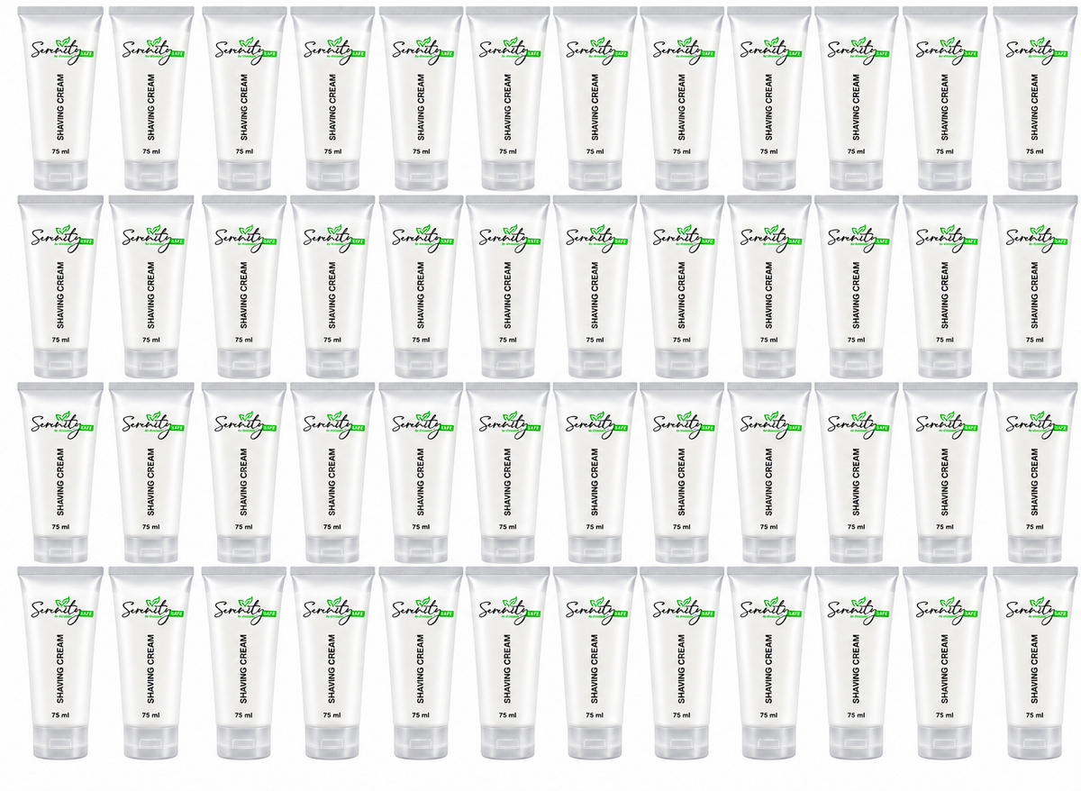 75ML Shaving Cream - 50 pack - Serenity Safe for Correctional Facilities