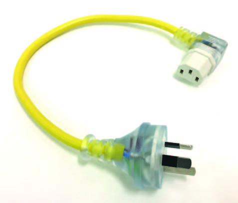 Short IEC Lead - Yellow