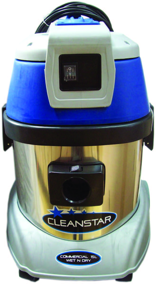 CLEANSTAR VC15L - 15 Litre Stainless Steel Wet and Dry Vacuum Cleaner