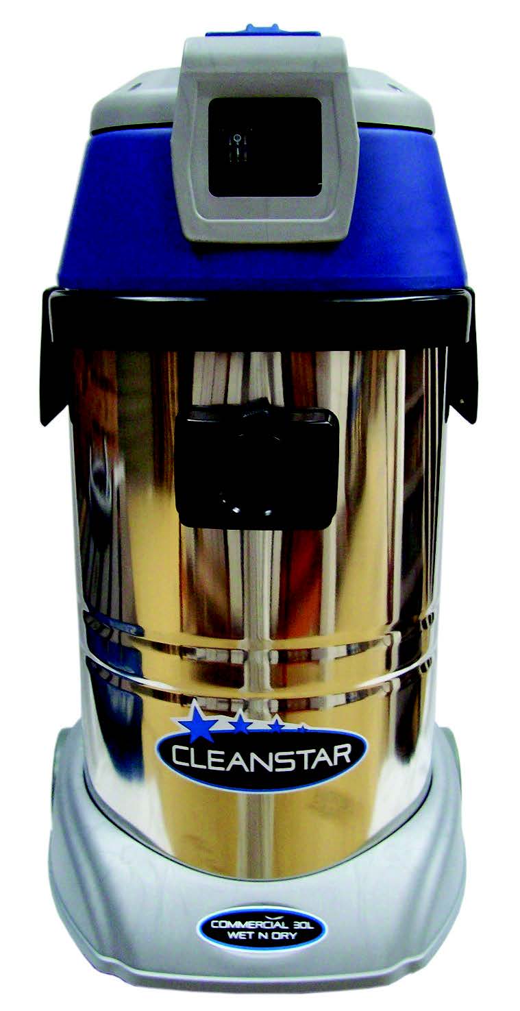 Cleanstar VC30L - 30 Litre Stainless Steel Wet & Dry Vacuum Cleaner