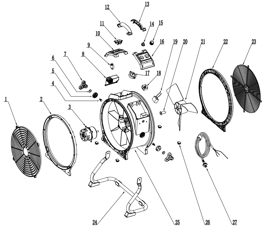 XPOWER X-47ATR AXIAL FAN Mover (with Sealed Motor)