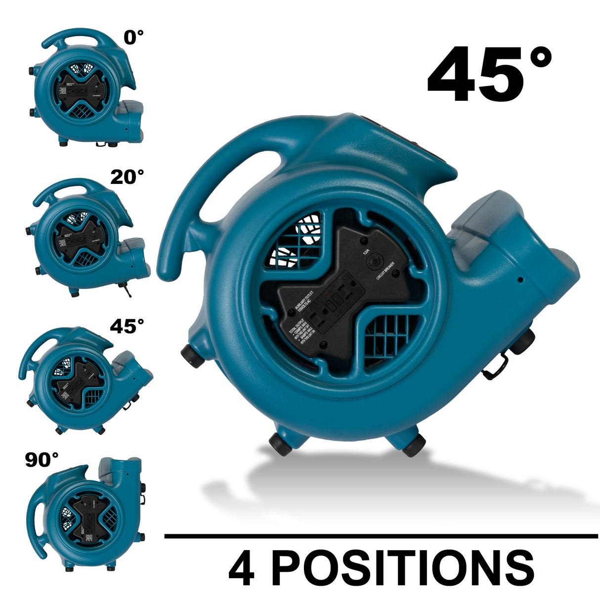 XPOWER X-600AC Professional Air Mover 3/4HP